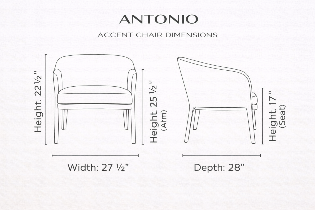ANTONIO Wide Armchair