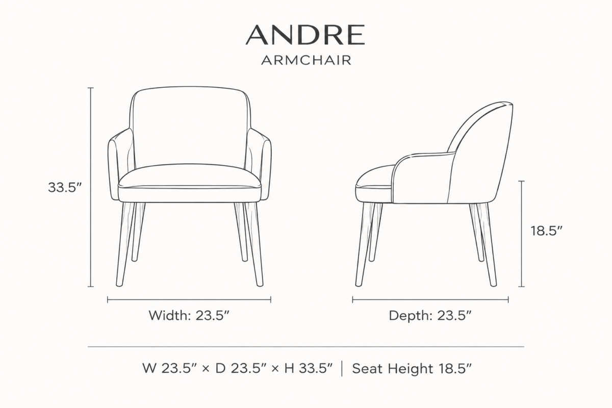 ANDRE Dining Armchair