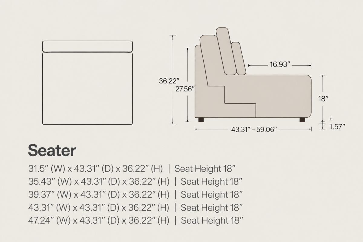 ALESSIA Seater with Electric Recliner