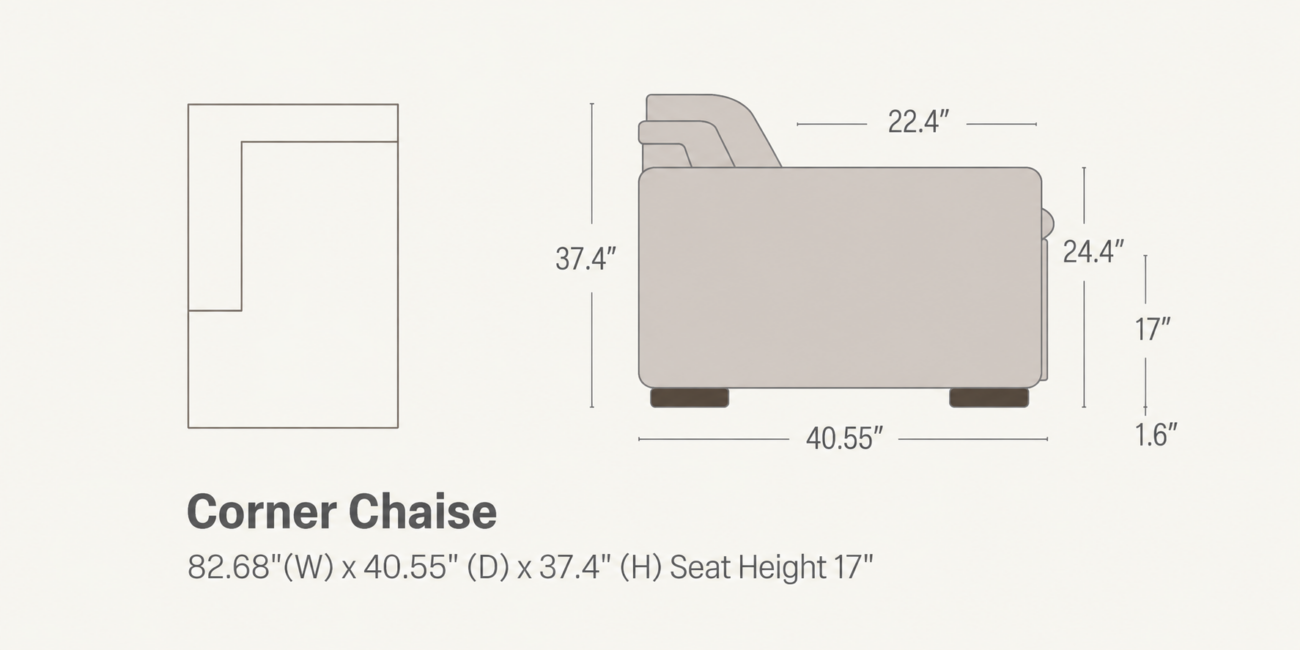 BRAD Corner Chaise