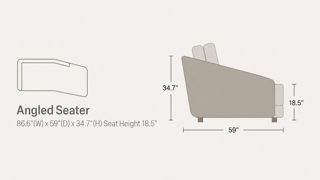 MELA Angled Seater