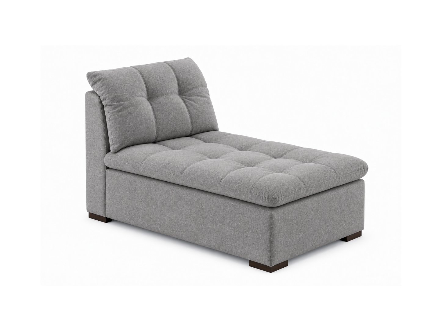 NELLA FIXED CHAISE ARMLESS.1.a NELLA Fixed Armless Chaise - Image 1