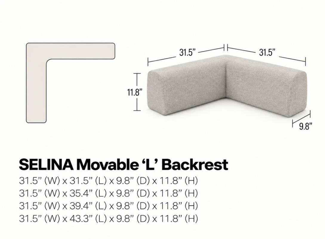 SELINA Movable ‘L’ Backrest