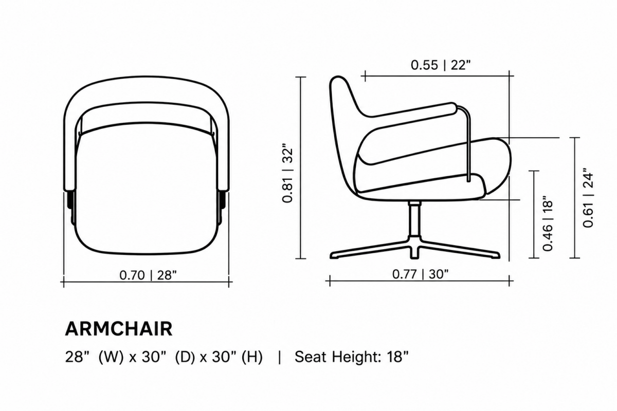 BART Swivel – Swing Chair