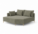 LOUIS Angled Chaise with Arm