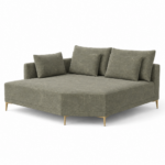 LOUIS Angled Chaise with Arm