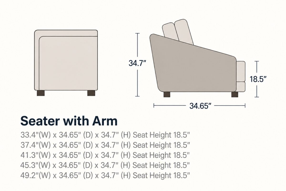 MELA Seater with Arm