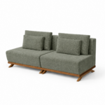 RIDLEY 2 Seater Armless