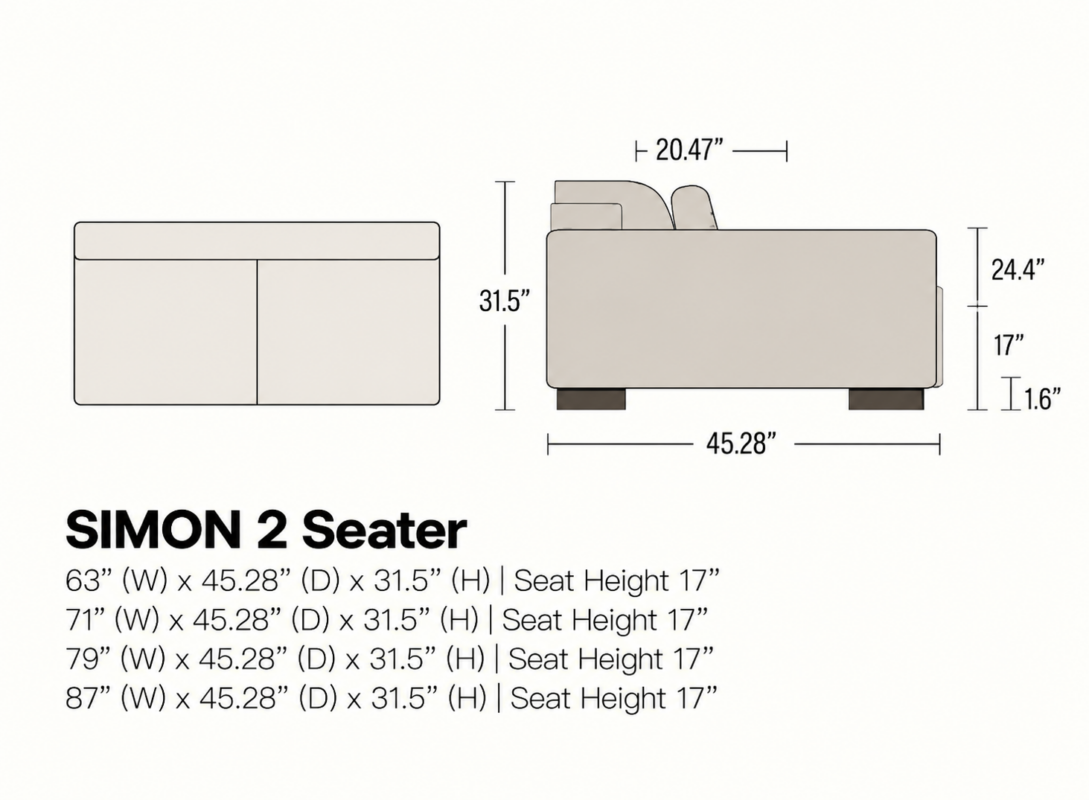 SIMON Retractable Chaise with Arm