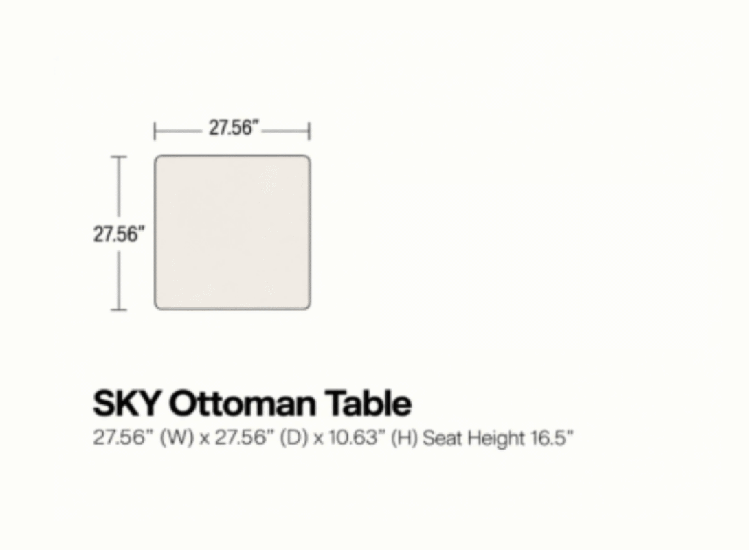 SKY Ottoman Table