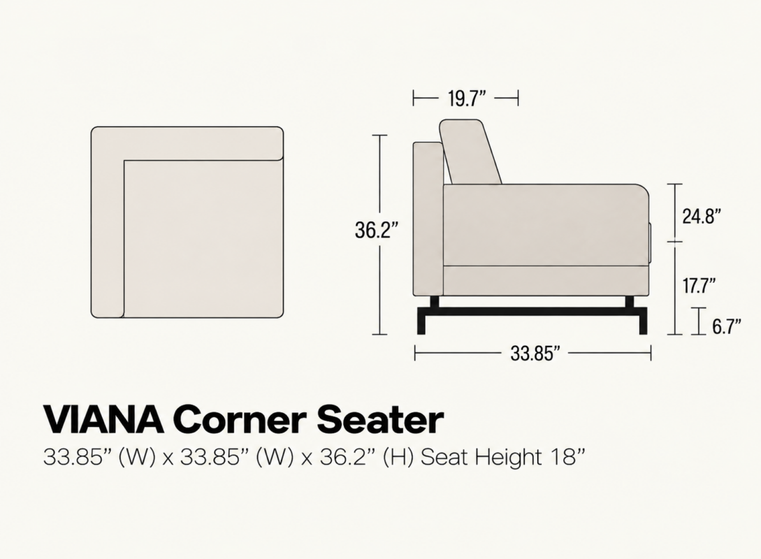 VIANA Chaise with Arm
