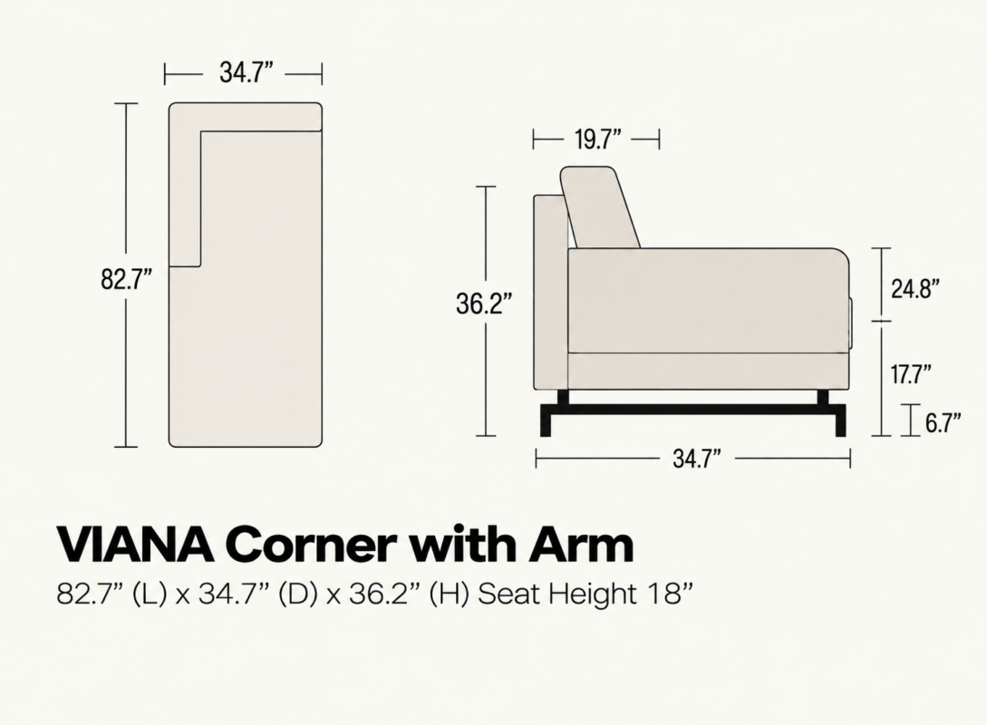 VIANA Corner Chaise