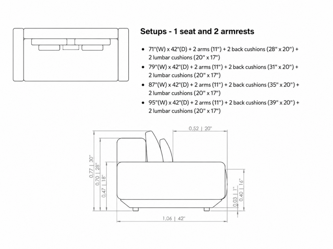 CHELSA 1 Seater Sofa