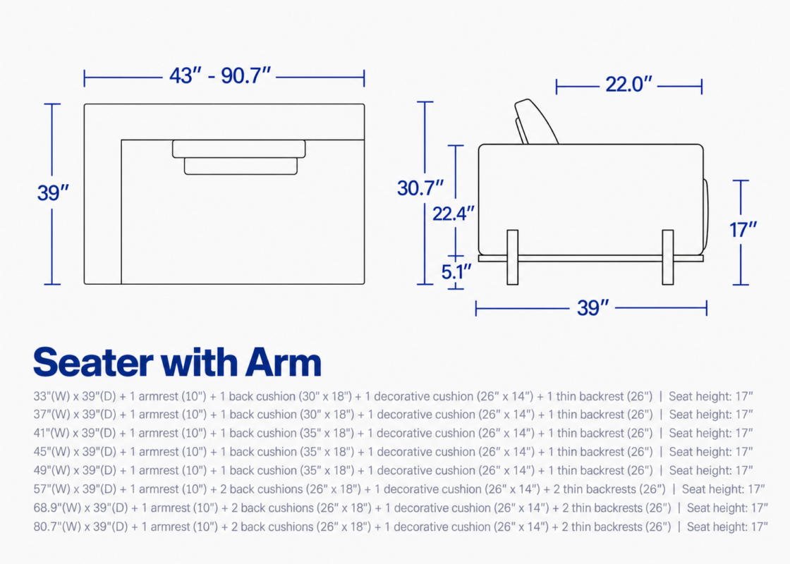 DECK Seater with Arm