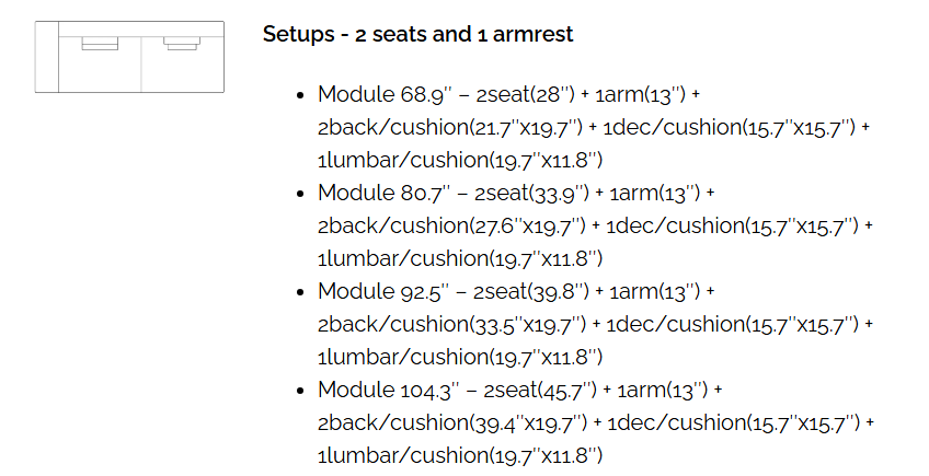 FLYNN 2 Seater with Arm