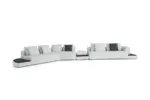 HOLLOW Angled Chaise with Arm - Image 3
