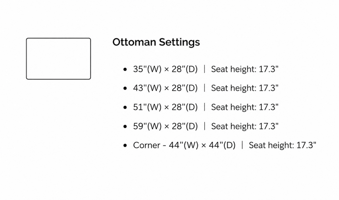 HOLLOW Ottoman