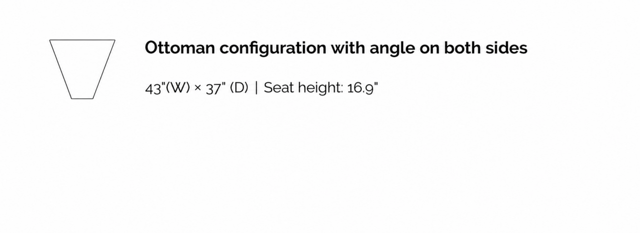 LARSON Angled Ottoman