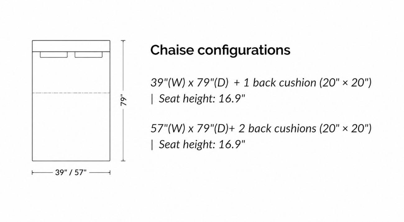 LARSON Chaise
