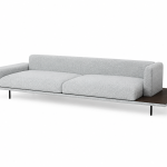 LONDON Sofa with High and Low Arm and Table
