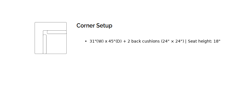 MARC Corner Seater
