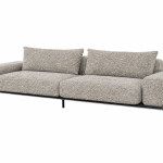 RETREAT Sofa with Arms and 2 Back Goose Feather Cushions