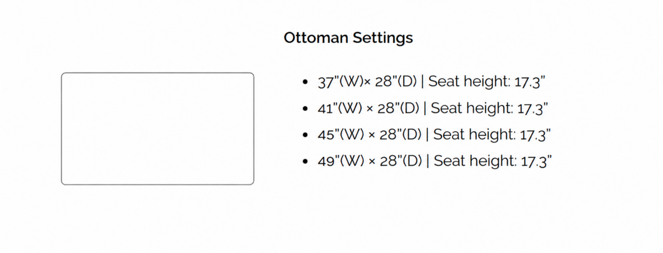 ROSE Ottoman