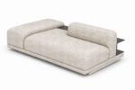 VIVIAN Seater with Wide Arm, Ottoman and Back Table