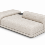 VIVIAN Seater with Wide Arm, Ottoman and Back Table