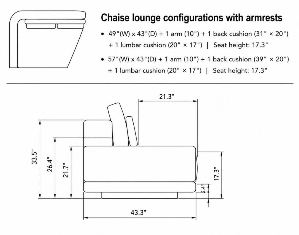 VIVIAN Chaise Lounge