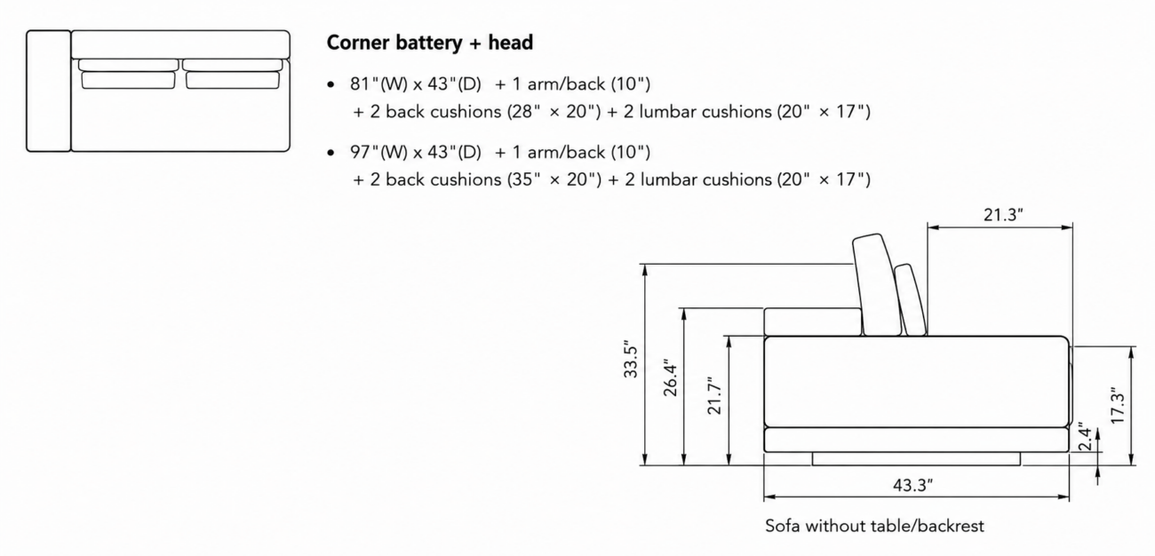 VIVIAN Corner Seater