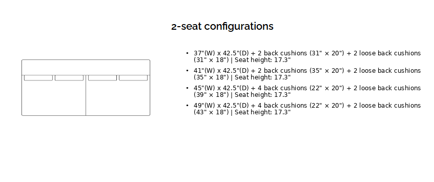 ROSE 2 Seater