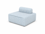 LARSON Ottoman with 1 Roll Cushion