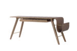 ORBIT Oak or Walnut Drawer Desk - Image 6