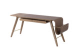 ORBIT Oak or Walnut Drawer Desk - Image 2