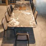 PANEL Marble Top Dining Table - Image 3