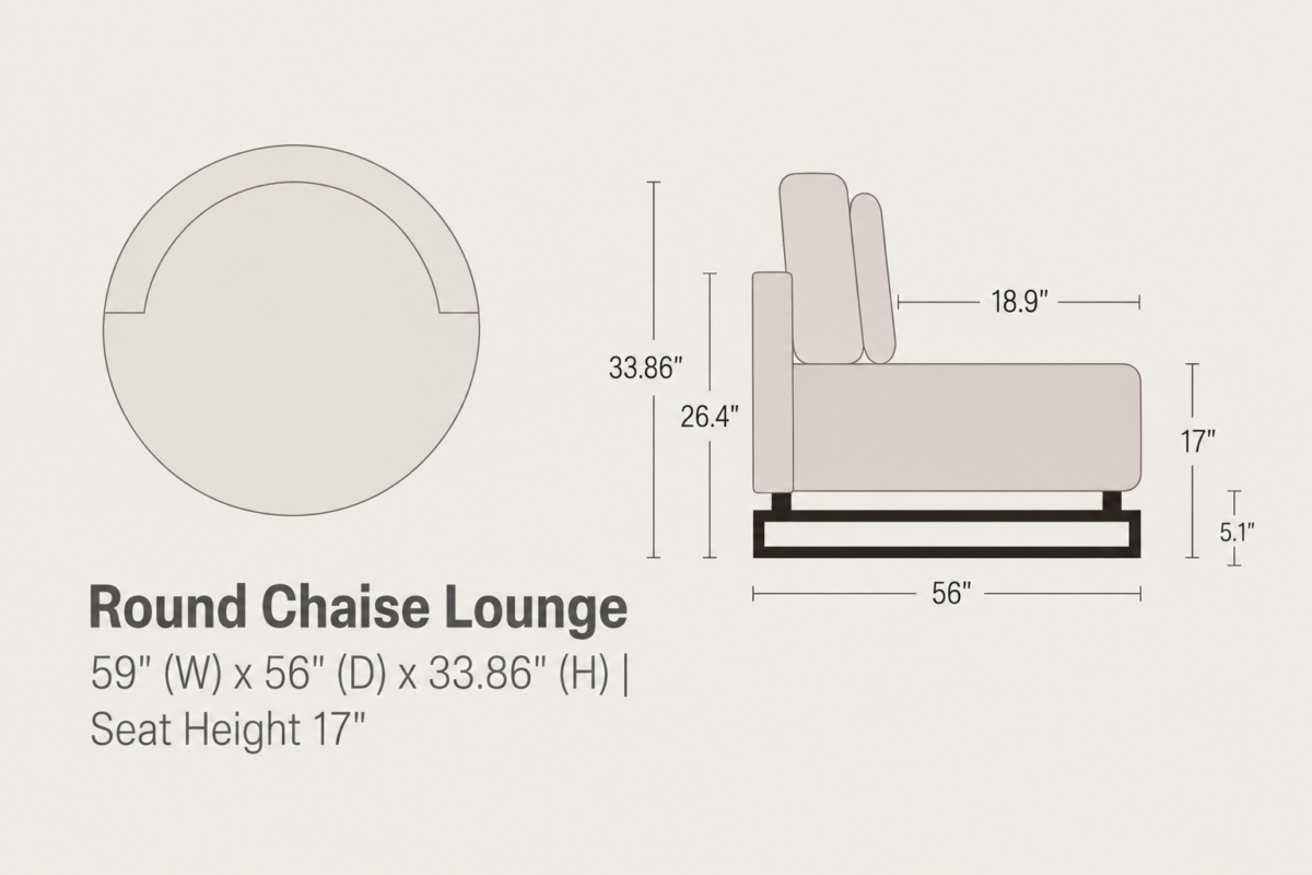 ALEXANDER Rounded Chaise
