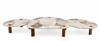 CHARGER Marble Top Coffee Table