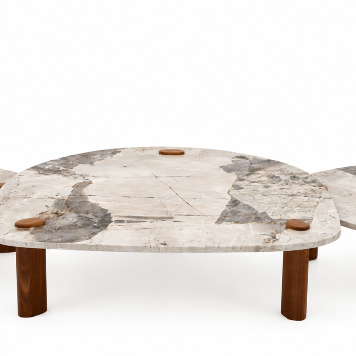 CHARGER Marble Top Coffee Table
