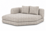 HOLLOW Angled Chaise with Arm