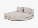 HOLLOW Angled Chaise Armless