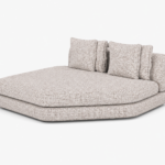 HOLLOW Angled Chaise Armless