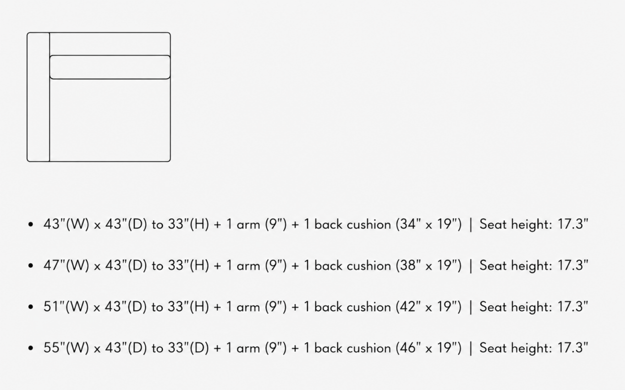 IVY 1 Seater with 1 Wide Armrest – Electric Recliner