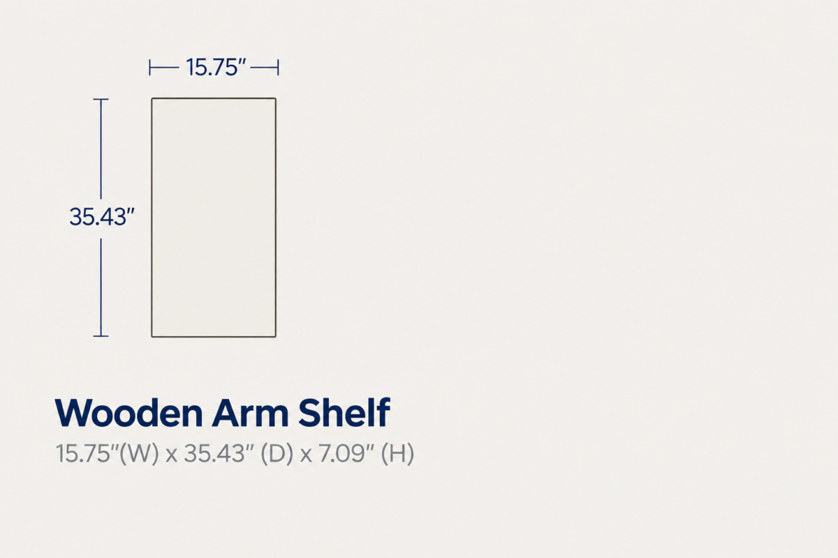 LOUIS Wooden Arm Shelf