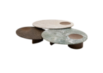 NESSAJ Marble Top Coffee Table