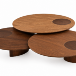 NESSAJ Laminated Top Coffee Table