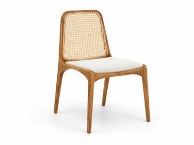 DERA Straw with Fabric Dining Chair