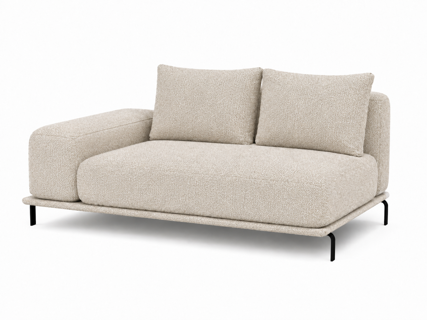 retreat-3-fiber RETREAT 1 Seater with Arm and 2 Fiber Back Cushion - Image 1