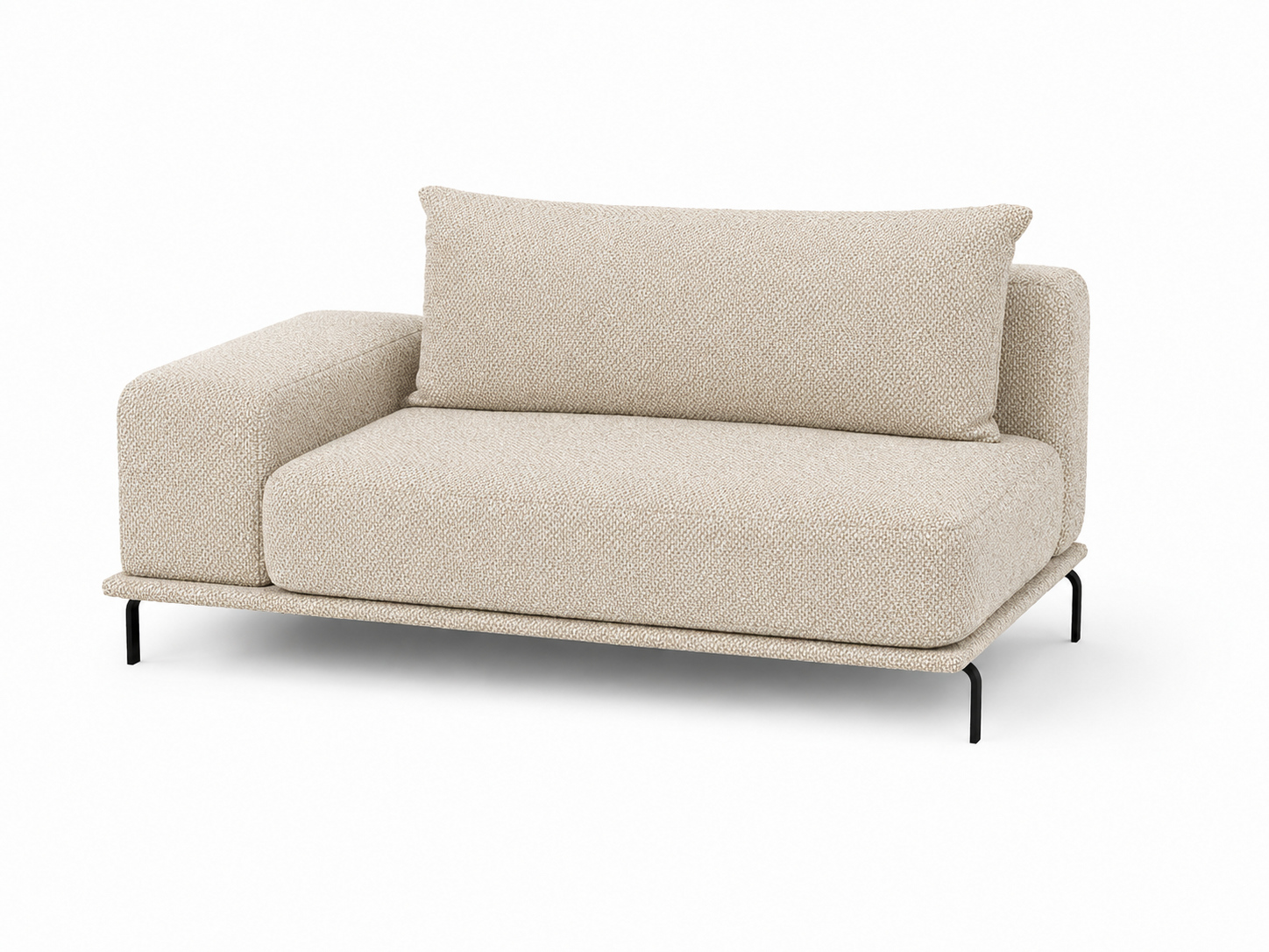 retreat-4-fiber RETREAT Seater with 1 Arm and 1 Fiber Back Cushion - Image 1