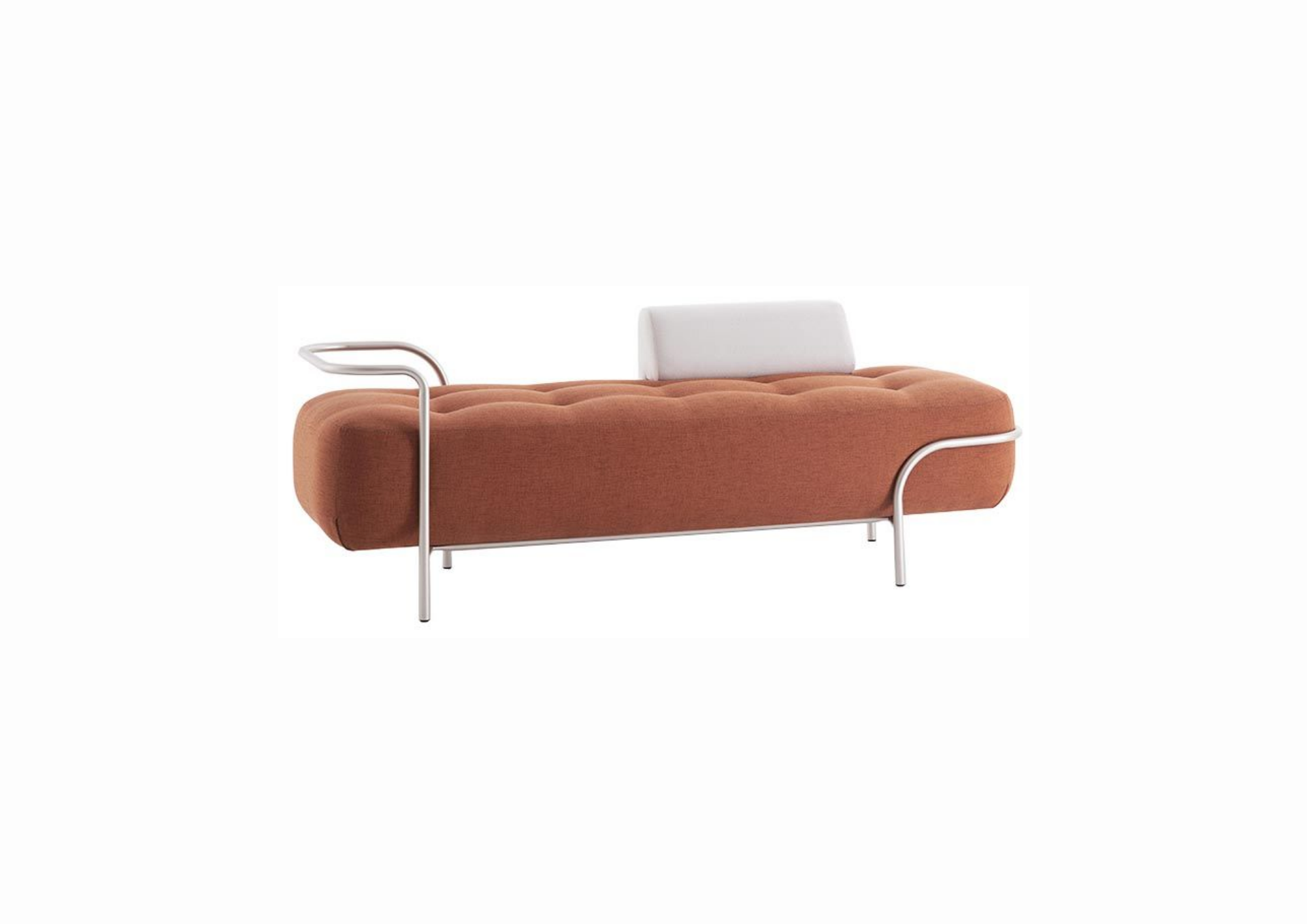 poppy w back JOSS Chaise Bench With Back - Image 1
